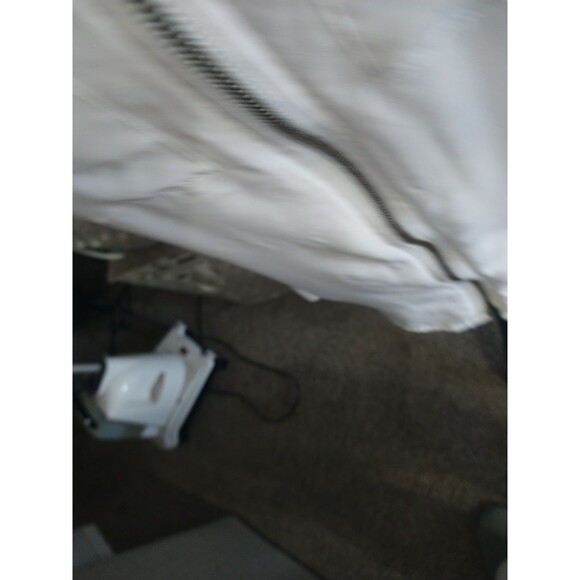 Michael Kors Zip Up Collard White Blouse - Picture 9 of 13